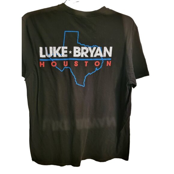 Luke Bryan Houston Concert Black Cotton T Shirt men’s XL. - Picture 1 of 2